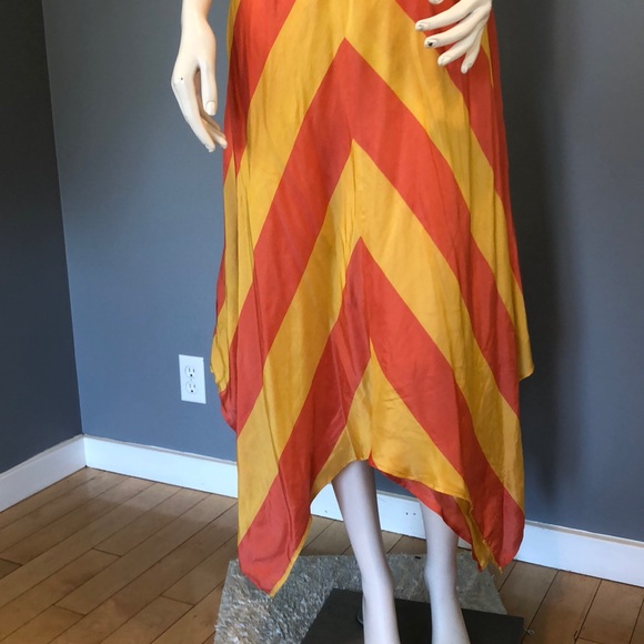 NWOt APiece Apart Silk Maxi Halter Dress Sz 4 - Picture 4 of 13